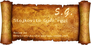 Stojkovits Györgyi névjegykártya